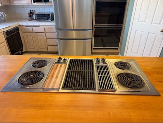 Vintage Jenn-Air Downdraft Electric Cooktop – Works Great – Classic 1980s Model
