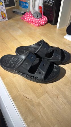Crocs Baya Two-Strap Sandals Black