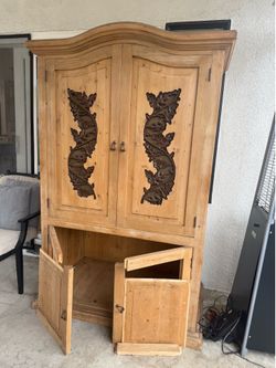 Antique armor wardrobe
