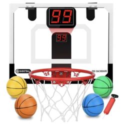 New Over The Door Automatic Scoring Basketball Hoop