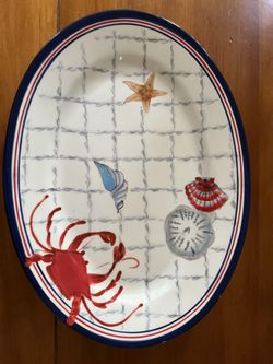 Paula Dean “Ahoy Mate” Serving Platter, Excellent Condition