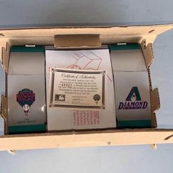 Arizona diamondbacks 1998 inaugural season bank one ballpark stadium and snakeskin baseball