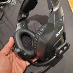 Run Mus K1 Black Wired Bluetooth Professional Gaming Headset High Performance G3