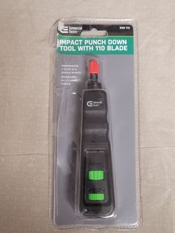 Commercial Electric Impact Punch Down Tool with 110 Blade