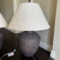 Rustic Urn Table Lamps (Pair)