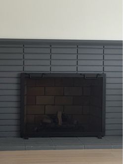pottery barn fireplace screen