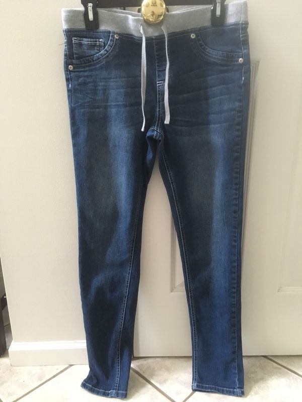 Justice Girls knit waist denim jeggings size 16 1/2