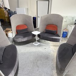 4 Teknion, Fractals Lounge Chair and coffe table
