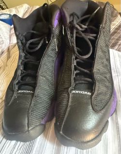 Air Jordan 13 Black Purple Sneakers