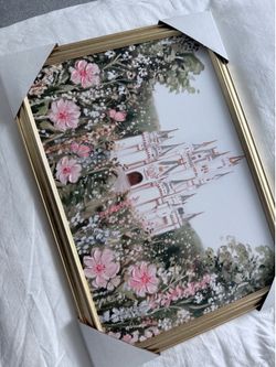 Viral TikTok Hobby Lobby Pink Castle Painting