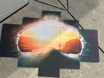 60x32” 5-Panel Wall Art Decor - Compare @$90+