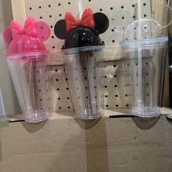 16oz Mickey Mouse Double walled Acrylic Tumblers (snow globe)