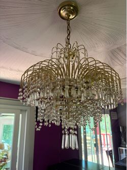 Dining room vintage chandelier