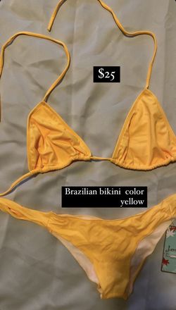 Yellow Brazilian Bikini
