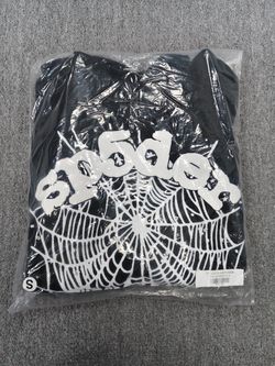 Sp5der OG Web Black Hoodie Size Small
