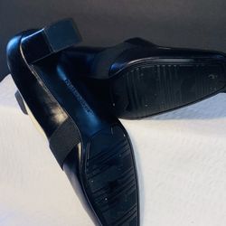 Naturalizer Shoes Womens 8.5 Casual Comfort Slip On Loafer Black Leather Heels