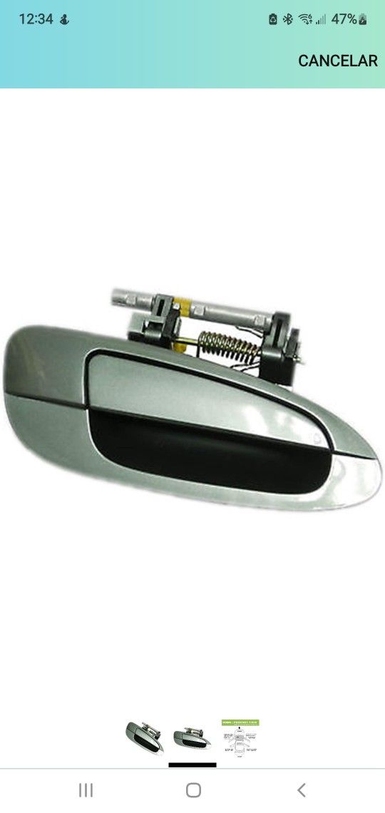 Free / Green DY2 2002-2006 Front Left Driver Side Exterior Outside Door Handle
