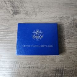 1986 United States Liberty Silver Dollar w/ Box & COA