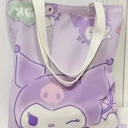Hello kitty canvas tote bag