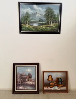 Framed Canvas Oil Paintings