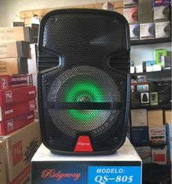 Eight inch rechargeable Bluetooth speaker/aux/fm/USB and SD port/microphone for karaoke/brand new!!