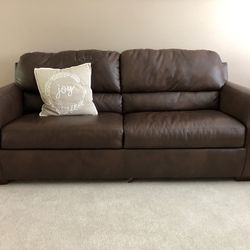 Free Bonded Leather Sleeper Couch
