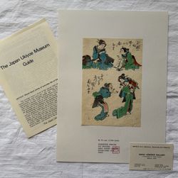 Original Keisai Eisen Ukiyo-e Woodblock Print