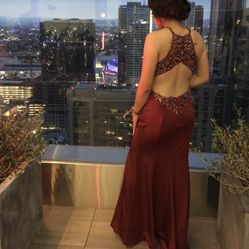 Burgundy Prom Dress 