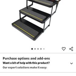 New Kwikee 369552 25 Series (7" Rise) Step Assembly with Logic Control Unit and Power Switch Kit