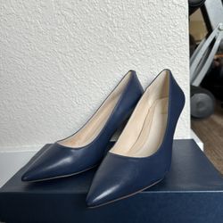Cole Haan Women's Brigit Pump - Navy Blue Leather
