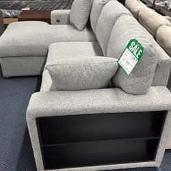 Couch With Shelf’s And Charging