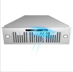36 in. 600 CFM Convertible Insert Range Hood in Stainless Steel 4-Speed with LED, Touch and Gesture Control with Remote