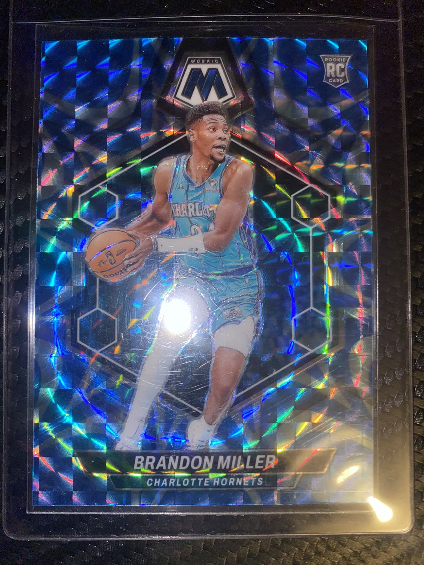 2023-24 Panini Mosaic Brandon Miller Reactive Blue Prizm Rookie RC