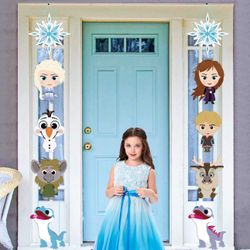 Frozen Princess Elsa Anna Birthday Party Porch Banners 