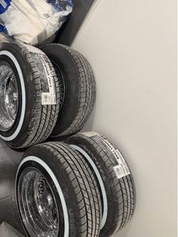 New 13" lowrider wire wheels