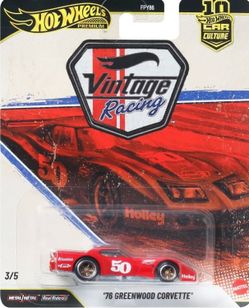 Hot Wheels Premium - 2026 Vintage Racing 3/5 '76 Greenwood Corvette