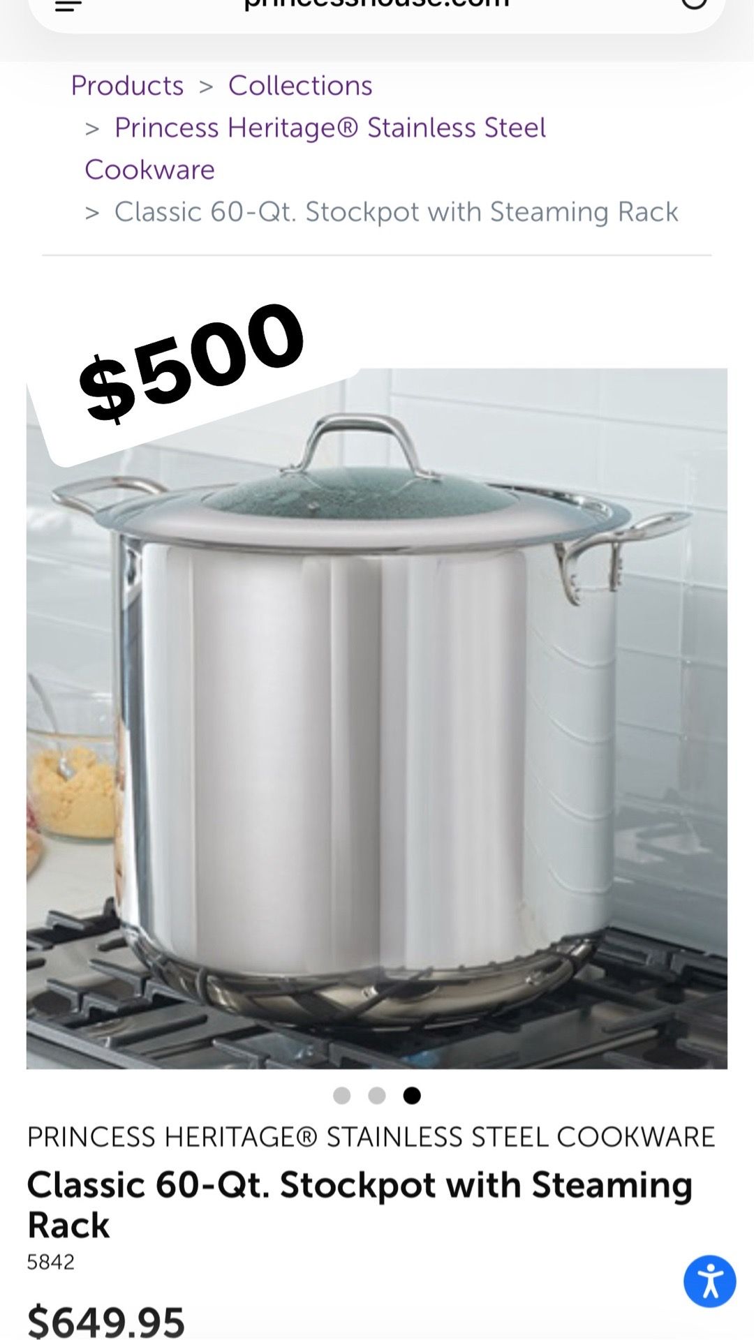 Stainless steel cookware