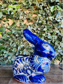 Talavera Bunny Pot Planter