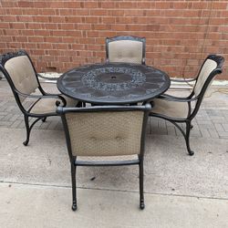 Beautiful Nice Wrought Iron Metal Patio Set 5pc