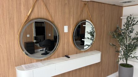 Floating TV Stand / Media Console – $110 Like new, excellent condition. Modern wall-mounted floating TV stand with storage drawers and cable access. A