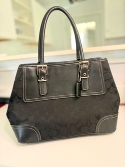 Coach Signature Canvas Tote Handbag