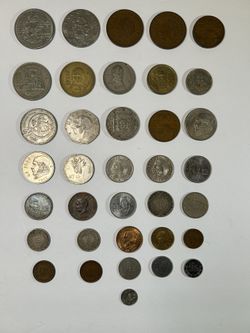 36 Old Mexican Coins 