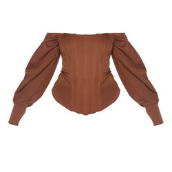 PLT  Plus Balloon Sleeve Corset Top (Sz. 16)