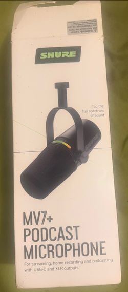 Shure MV7+ USB-C/XLR PC Mic Broadcast professional Mic