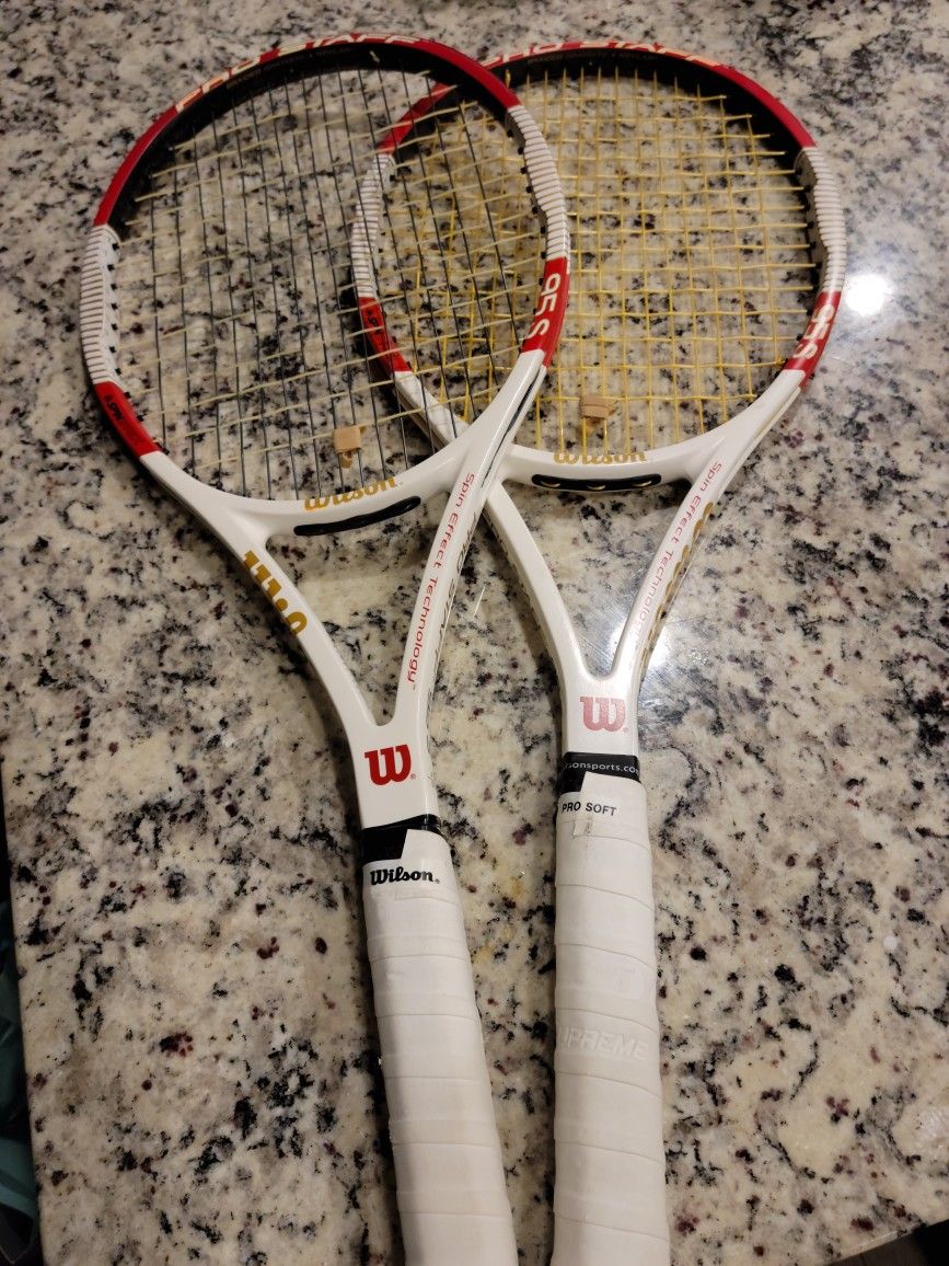 TWO Wilson Pro Staff 95S Tennis Racket Racquet RF97 95 Six.one 97 Countervail Tour