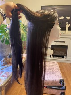 Dark brown Straight Hair Wig