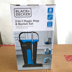 Black and decker, magic, mop and bucket, set new