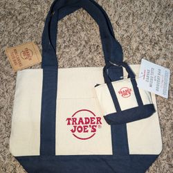 Trader Joe's Blue  Mini & Tiny Tote duo!