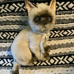 Vintage Applause Avanti Siamese Cat 1987 Stuffed Plush kitty Toy