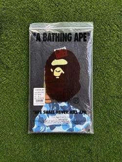 A Bathing Ape Baby Milo Blue Camo Big Ape Head Tee